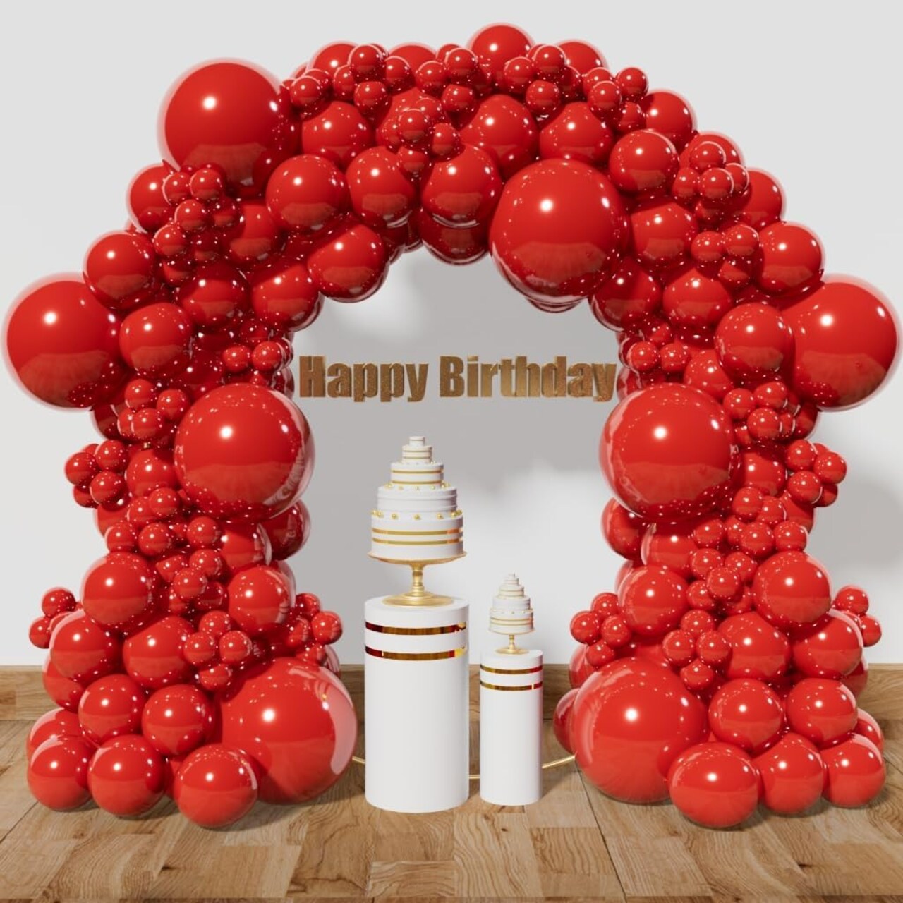 Red Balloon Arch Kit 111Pcs 18 12 5 Inch Latex Party Balloons Garland for Birthday Baby Shower Wedding Engagement Anniversary Christmas Party Decorations